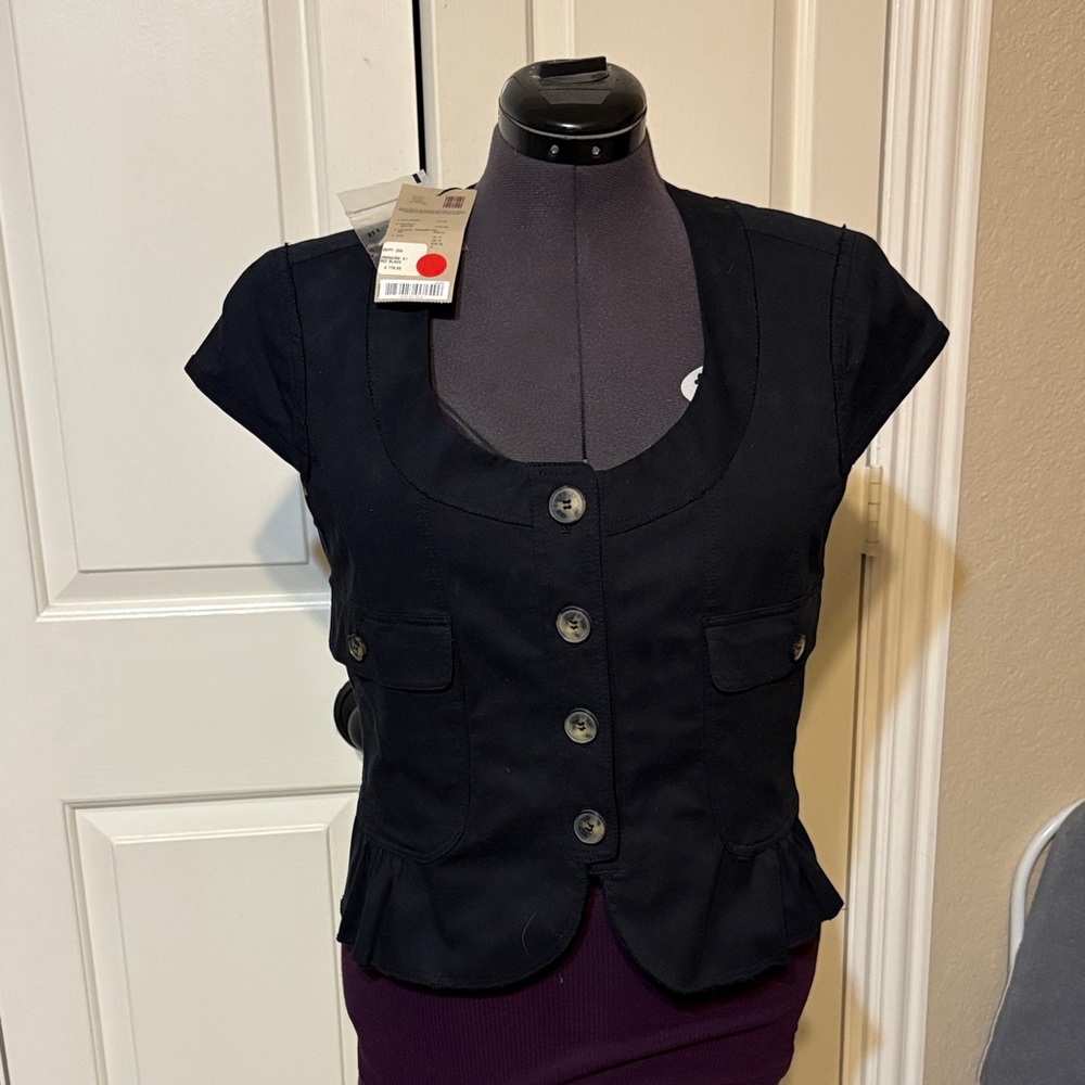 Rare Burberry Black Vest